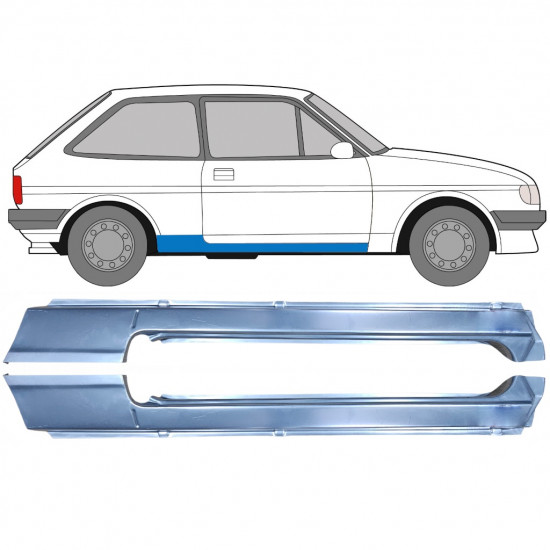 Kompletný prah pre Ford Fiesta 1983-1989 / Ľavá+Pravá 9719