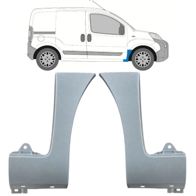 Opravný plech predného blatníka pre Fiat Fiorino 2007- / Ľavá+Pravá / Sada 16941