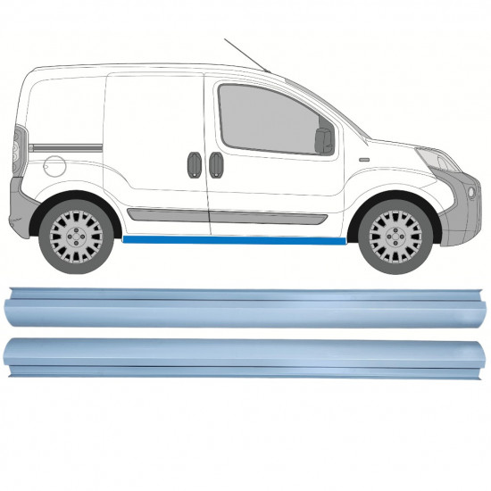 Opravný plech prahu pre Fiat Fiorino 2007- / Sada 11921