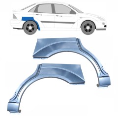 Lem zadného blatníka pre Ford Focus 1998-2004 / Ľavá+Pravá / SEDAN / Sada 6562