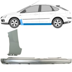 Kompletný prah + opravný plech predného blatníka pre Ford Focus 2004-2010 / Ľavý / Sada 8736