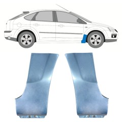 Opravný plech predného blatníka pre Ford Focus 2004-2010 / Ľavá+Pravá / Sada 9857
