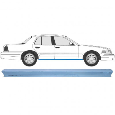 Opravný plech prahu pre Ford Crown Victoria 1991-1997 / Vľavo = Vpravo (symetrické) 7173