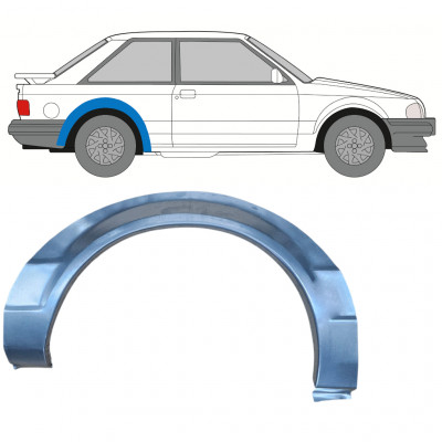 Lem zadného blatníka pre Ford Escort 1980-1986 / Pravá 7816