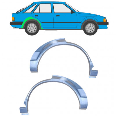 Lem zadného blatníka pre Ford Escort 1980-1986 / Ľavá+Pravá / Sada 9984