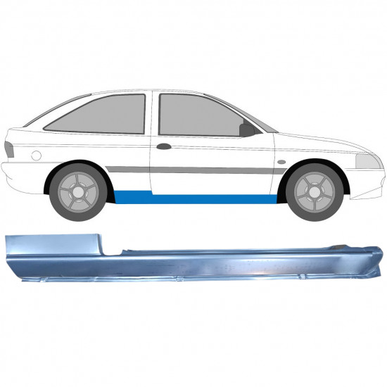 Kompletný prah pre Ford Escort 1995-2000 / Pravá 6614