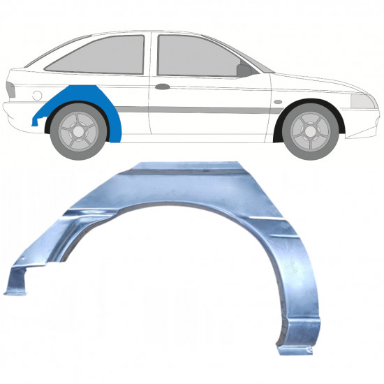 Lem zadného blatníka pre Ford Escort 1995-2000 / Pravá 7814