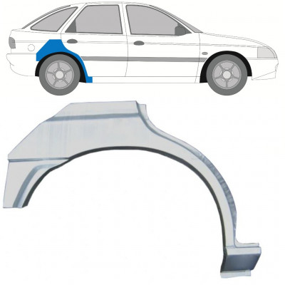 Lem zadného blatníka pre Ford Escort 1995-2000 / Pravá 8990