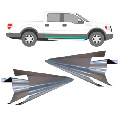 Opravný plech prahu vnútorný + vonkajší pre Ford F-150 2008-2014 / Sada 11755