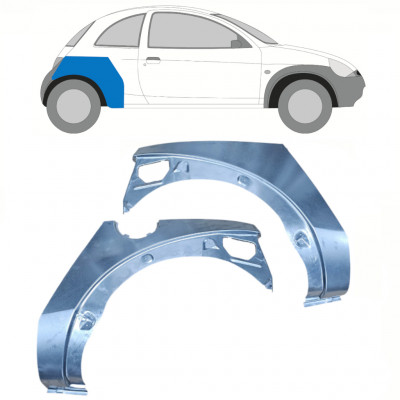 Lem zadného blatníka pre Ford KA 1996-2008 / Ľavá+Pravá / Sada 10771