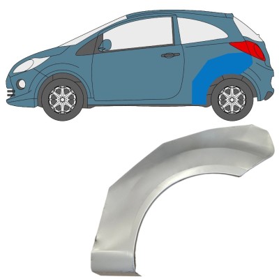 Lem zadného blatníka pre Ford Ka 2008-2016 / Ľavý 15064