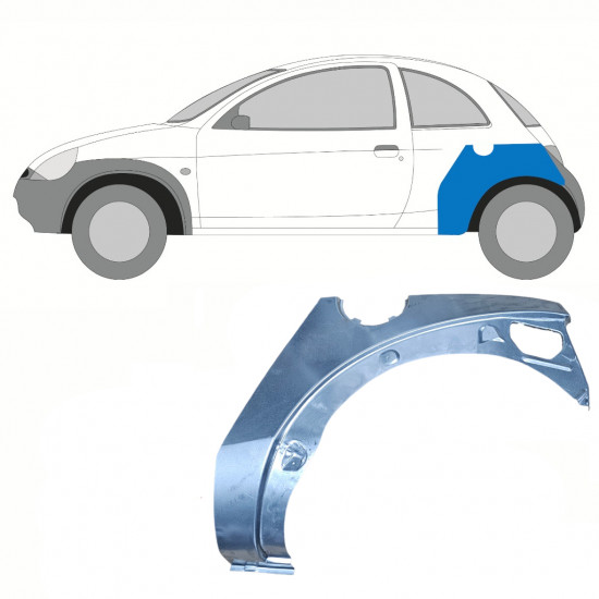 Lem zadného blatníka pre Ford KA 1996-2008 / Ľavý 10770