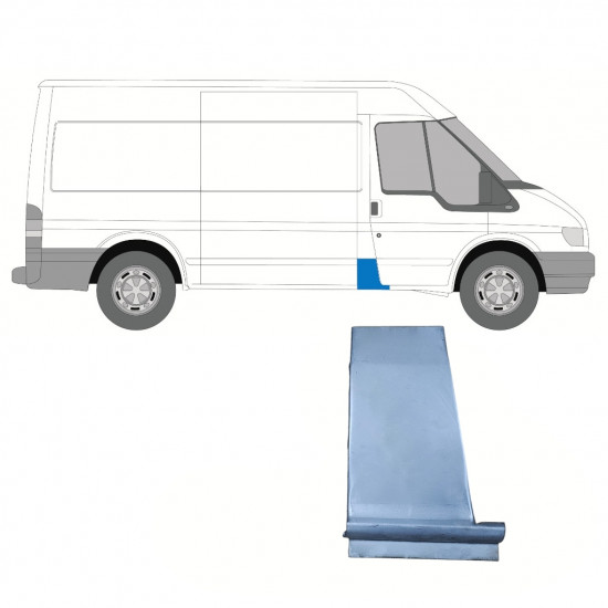 Opravný diel B-stĺpika pre Ford Transit 2000-2013 / Pravá 8937