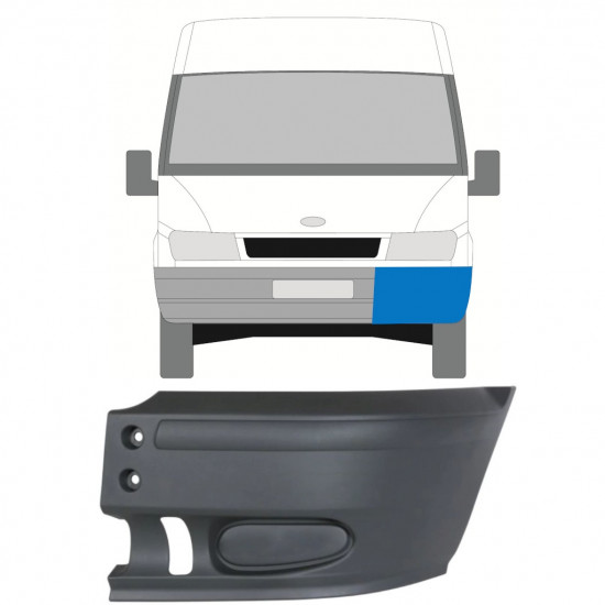 Predný roh nárazníka pre Ford Transit 2000-2006 / Ľavý 8259