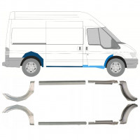 Opravný plech prahu + zadného blatníka pre Ford Transit 2000-2013 / MWB / Sada 9693