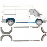 Opravný plech prahu + zadného blatníka pre Ford Transit 2000-2013 / Sada 9692