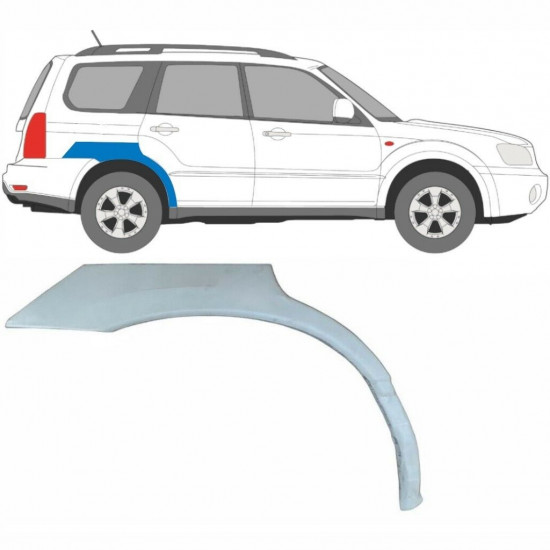 Lem zadného blatníka pre Subaru Forester Sg 2002-2008 / Pravá 8825