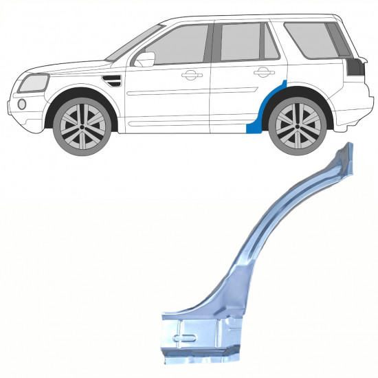 Lem zadného blatníka pre Land Rover Freelander 2006-2015 / Ľavý 8964