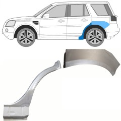 Lem zadného blatníka pre Land Rover Freelander 2006-2016 / Ľavý / Sada 8966