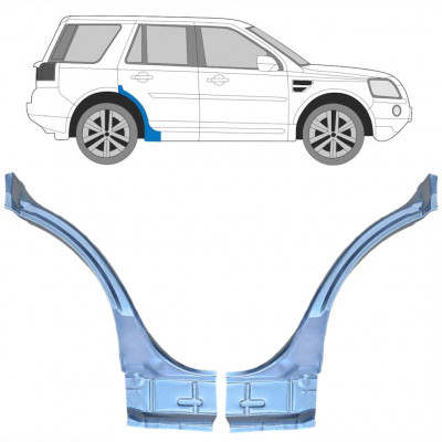 Lem zadného blatníka pre Land Rover Freelander 2006-2015 / Ľavá+Pravá / Sada 10659