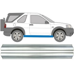 Opravný plech prahu pre Land Rover Freelander 1997-2006 / Ľavá+Pravá / Sada 11330