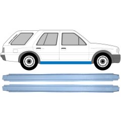 Opravný plech prahu pre Opel Frontera A 1991-1999 / Vľavo = Vpravo (symetrické) / Sada 9549