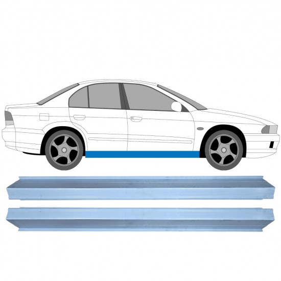 Opravný plech prahu pre Mitsubishi Galant 1996-2003 / Sada 11358