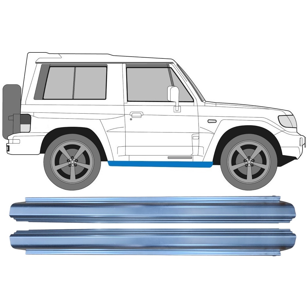 Opravný Plech Prahu Pre Hyundai Galloper 1991-2003 / Sada 11366