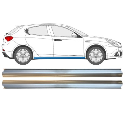 Opravný plech spodnej časti prahu pre Alfa Romeo Giulietta 2010-2020 / Ľavá+Pravá / Sada 15004