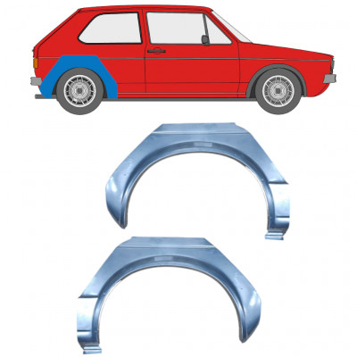 Lem zadného blatníka pre VW Golf 1 1974- / Ľavá+Pravá / Sada 9454