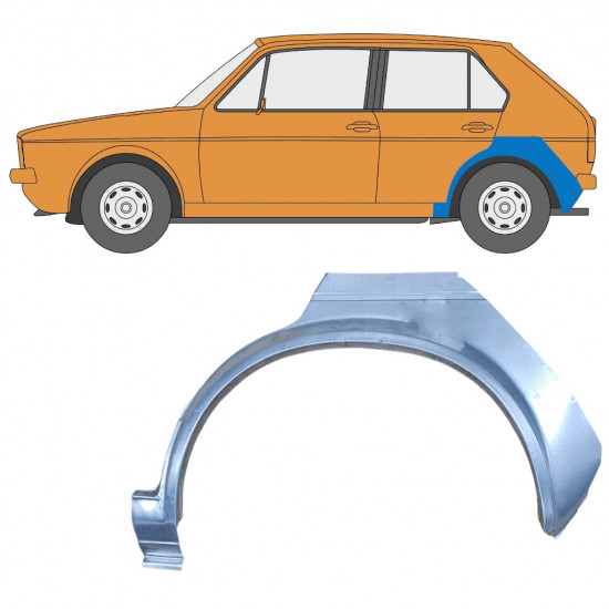 Lem zadného blatníka pre VW Golf 1 1974- / Ľavý 7346