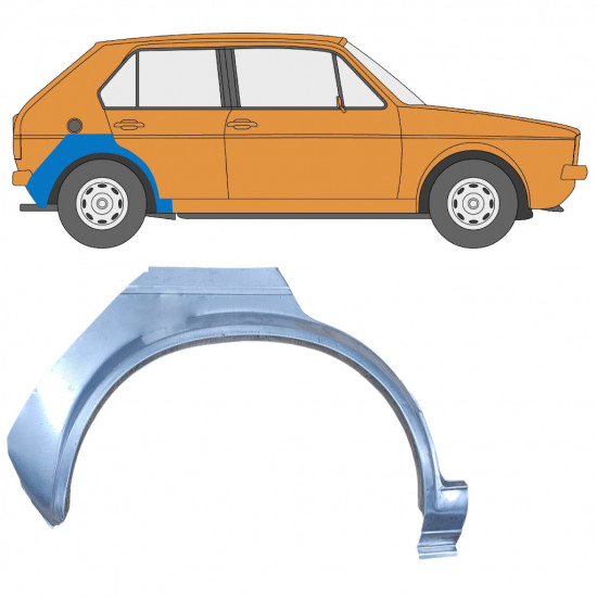 Lem zadného blatníka pre VW Golf 1 1974- / Pravá 7347