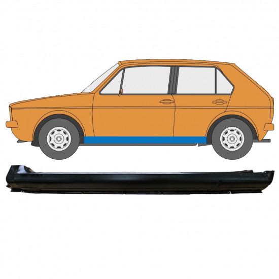 Opravný plech prahu pre VW Golf 1 1974- / Ľavý 7348