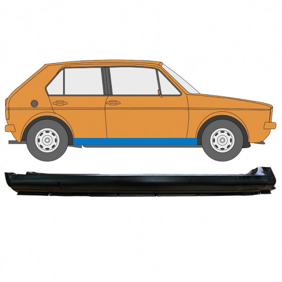 Opravný plech prahu pre VW Golf 1 1974- / Pravá 7349