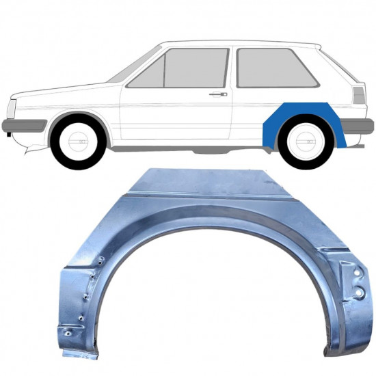 Lem zadného blatníka pre VW Golf 2 1982- / Ľavý 7100