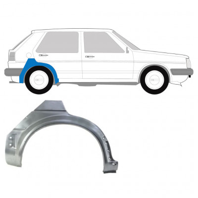 Lem zadného blatníka pre VW Golf 2 1982- / Pravá 7248