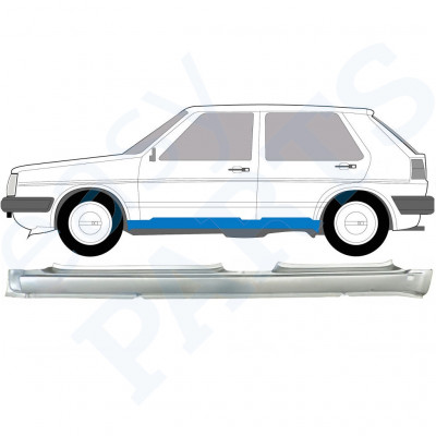 Opravný plech prahu pre VW Golf 2 1982- / Ľavý 7096