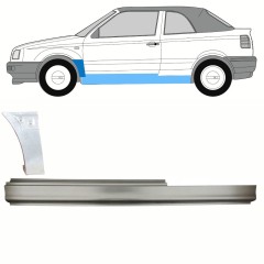 Opravný plech prahu + predného blatníka pre Volkswagen Golf 3 1991-1998 / Ľavý / CABRIO / Sada 10201