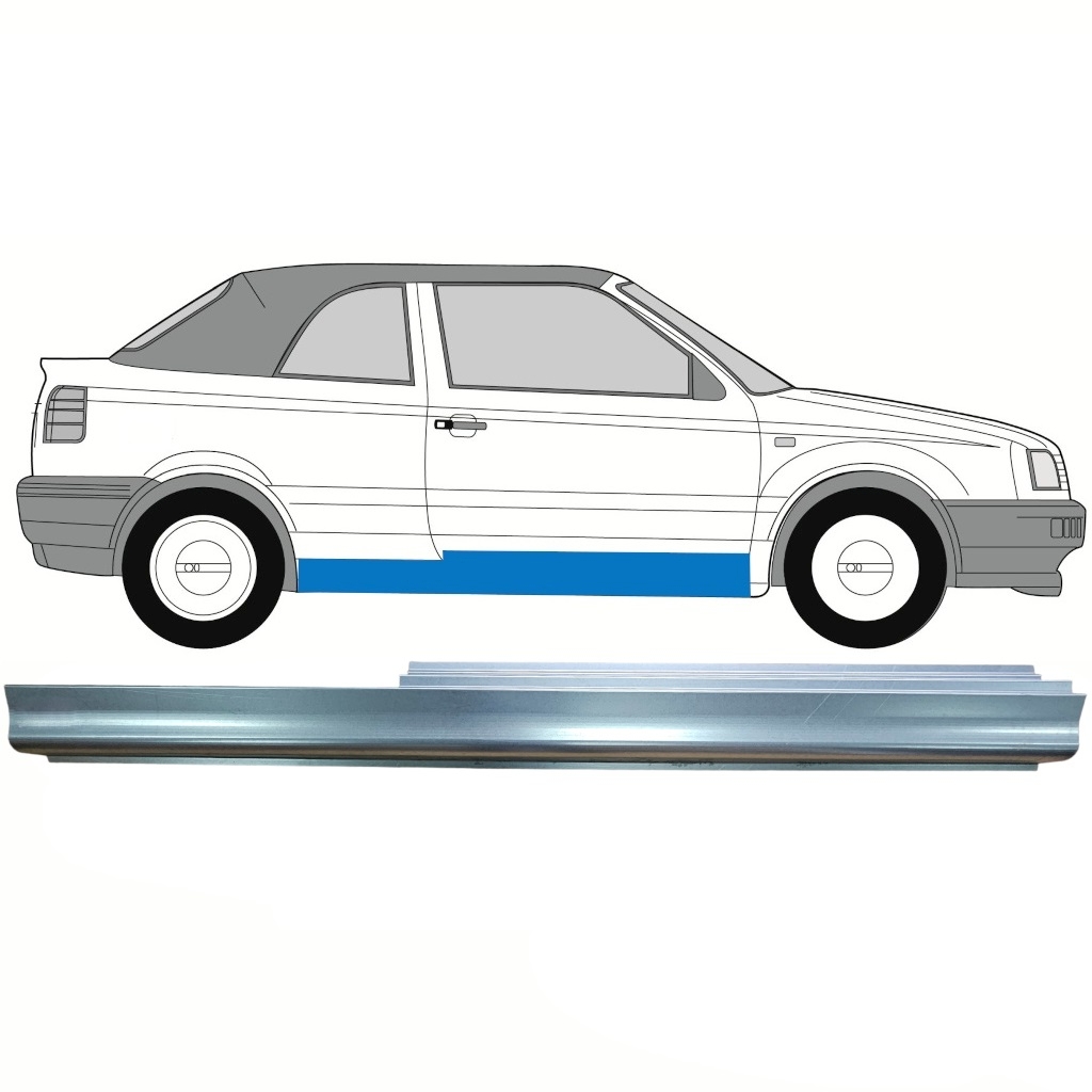 Opravný Plech Prahu Pre Volkswagen Golf 3 1991-1998 / Pravá / Cabrio 8751