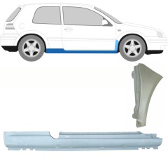 Kompletný prah + opravný plech predného blatníka pre Volkswagen Golf 4 1997-2006 / Pravá / Sada 8731