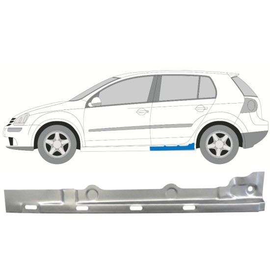 Opravný plech prahu vnútorný pre Volkswagen Golf 5 2003-2009 / Ľavý 7086