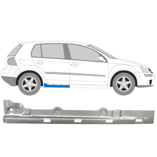 Opravný plech prahu vnútorný pre Volkswagen Golf 5 2003-2009 / Pravá 7085
