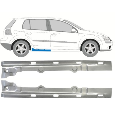 Opravný plech prahu vnútorný pre Volkswagen Golf 5 2003-2009 / Ľavá+Pravá / Sada 9643