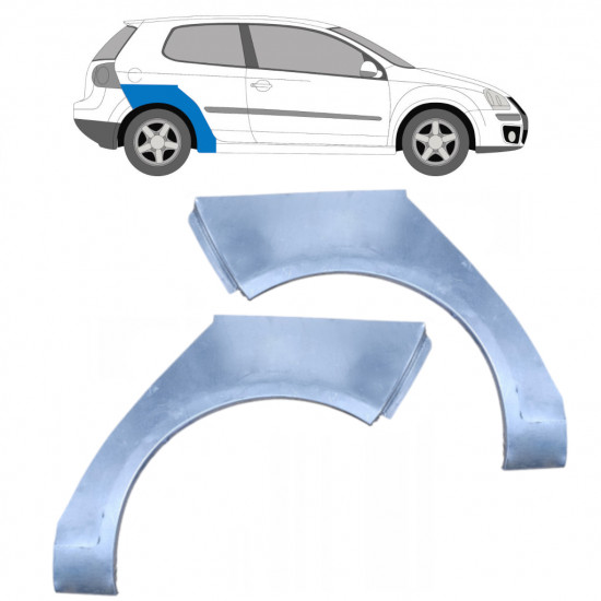 Lem zadného blatníka pre VW Golf 5 2003-2009 / Ľavá+Pravá / Sada 9487