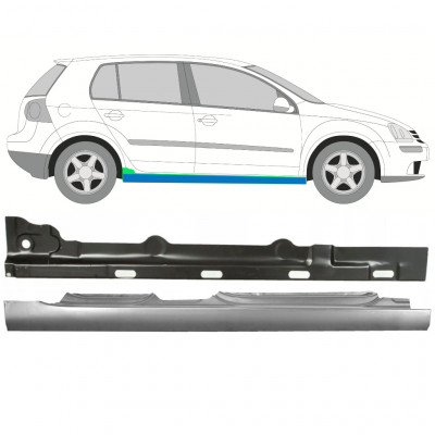 Opravný plech prahu vnútorný + vonkajší pre VW Golf 5 2003-2009 / Pravá / Sada 11138