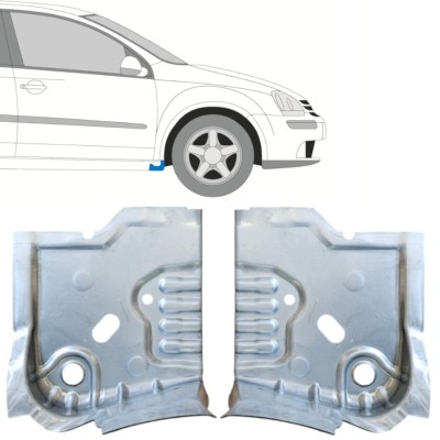 Opravný plech konca prahu pre Volkswagen Golf 5 2003-2009 / Ľavá+Pravá / Sada 14909