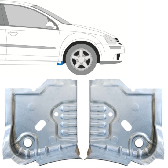 Opravný plech konca prahu pre Volkswagen Golf 5 2003-2009 / Ľavá+Pravá / Sada 14909 Opravný plech konca prahu pre Volkswagen Golf 5 2003-2009 / Ľavá+Pravá / Sada 14909