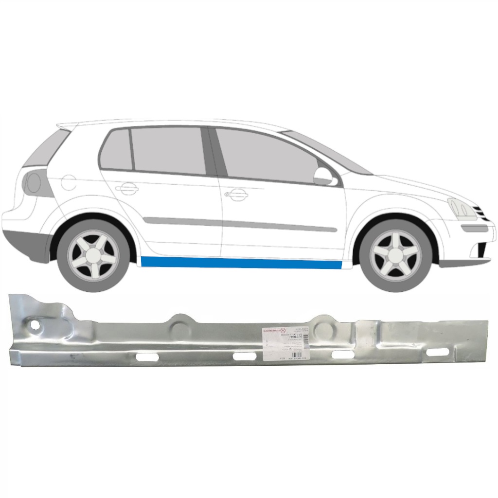 Opravný Plech Prahu Vnútorný Pre Vw Golf 5 2003-2009 / Pravá 7085