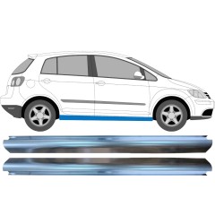 Opravný plech prahu pre Volkswagen Golf Plus 2005-2013 / Vľavo = Vpravo (symetrické) / Sada 10484