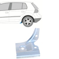 Opravný plech konca prahu pre Volkswagen Golf 5 2003-2009 / Ľavý 16113